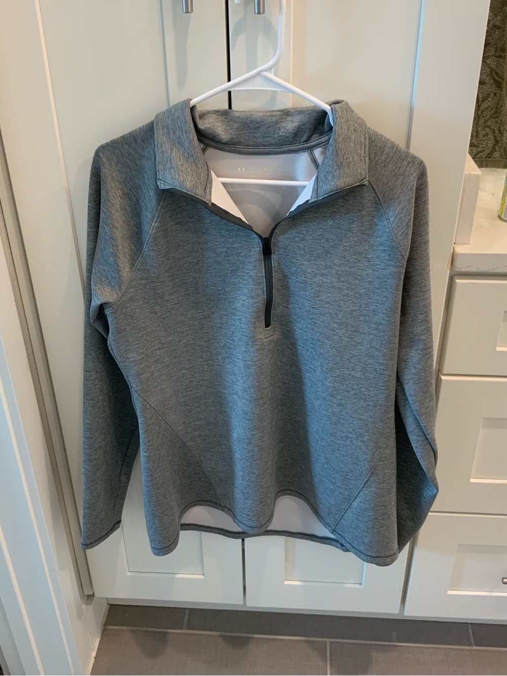 Under Armour Gray Quarter-Zip Pullover Sweater